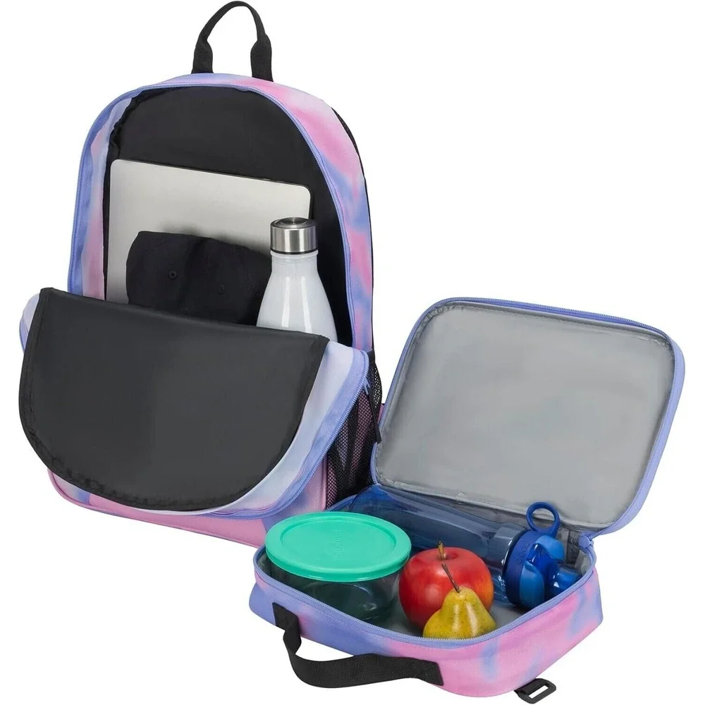 PUMA Backpack & Lunch Kit Combo Pink Purple One Size School Travel